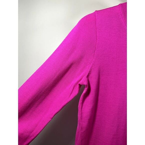 J. CREW Women's Button Down Crew Neck Wool Cardigan Sweater Pink Extra Small - Picture 4 of 10